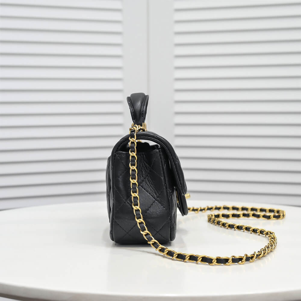 Ch**el Mini Flap with Top Handle