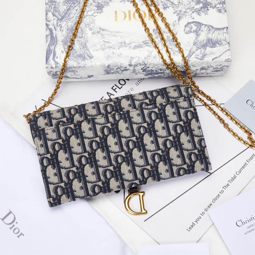 D10r LONG SADDLE WALLET WITH CHAIN