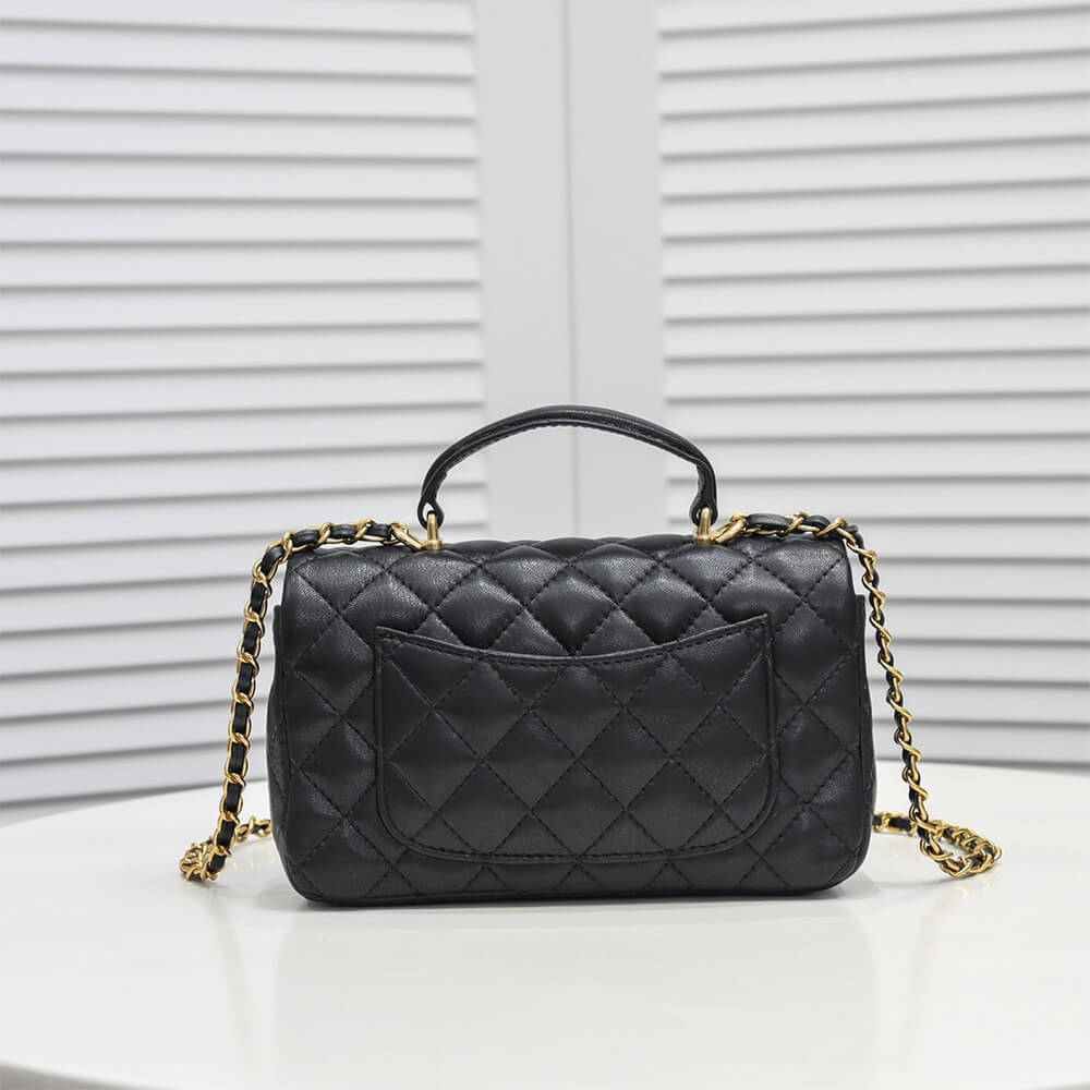 Ch**el Mini Flap with Top Handle