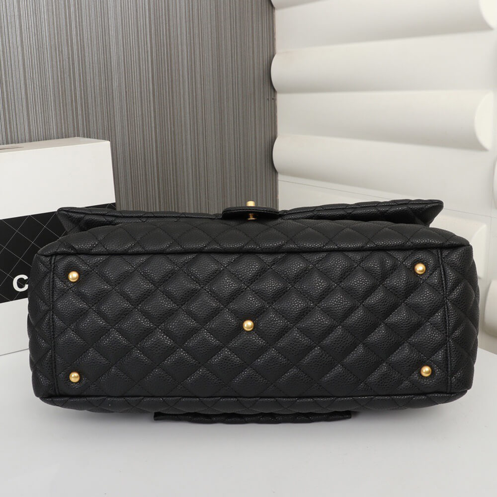 Ch**el Travel Flap Bag Black
