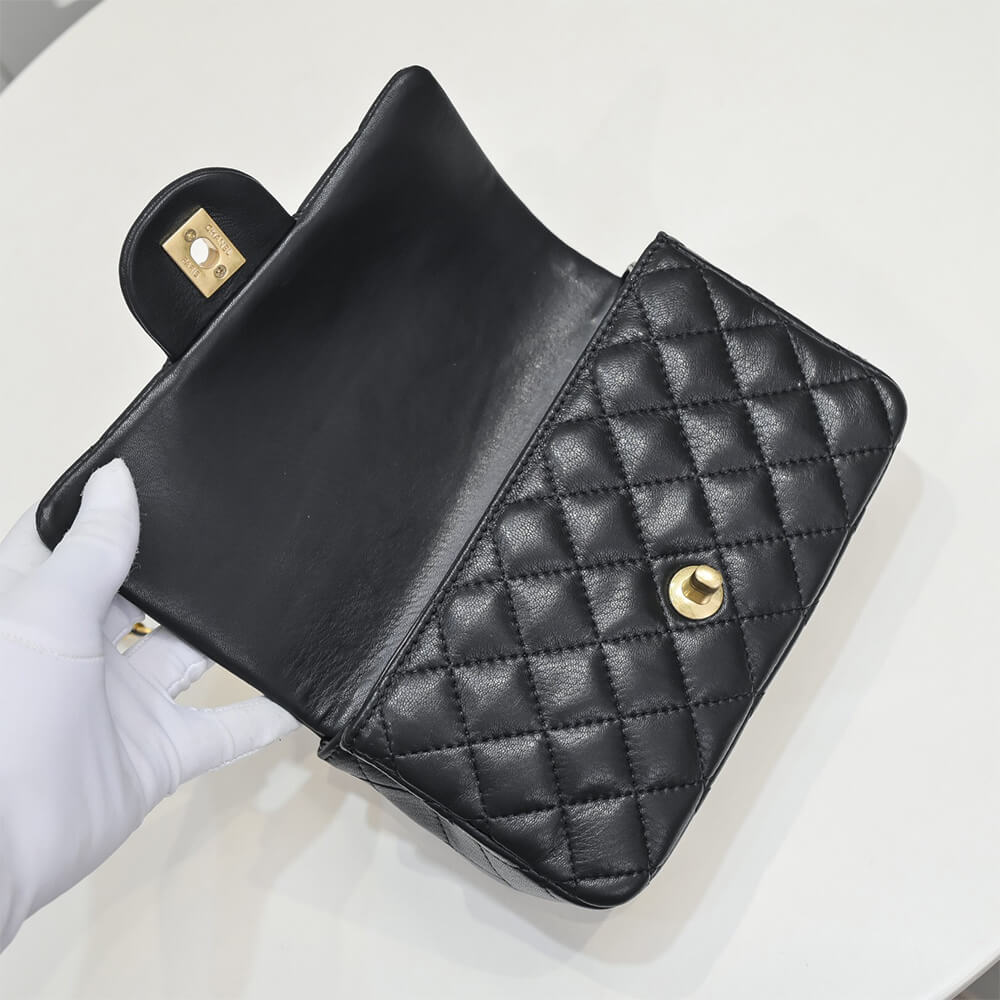 Ch**el Mini Flap with Top Handle