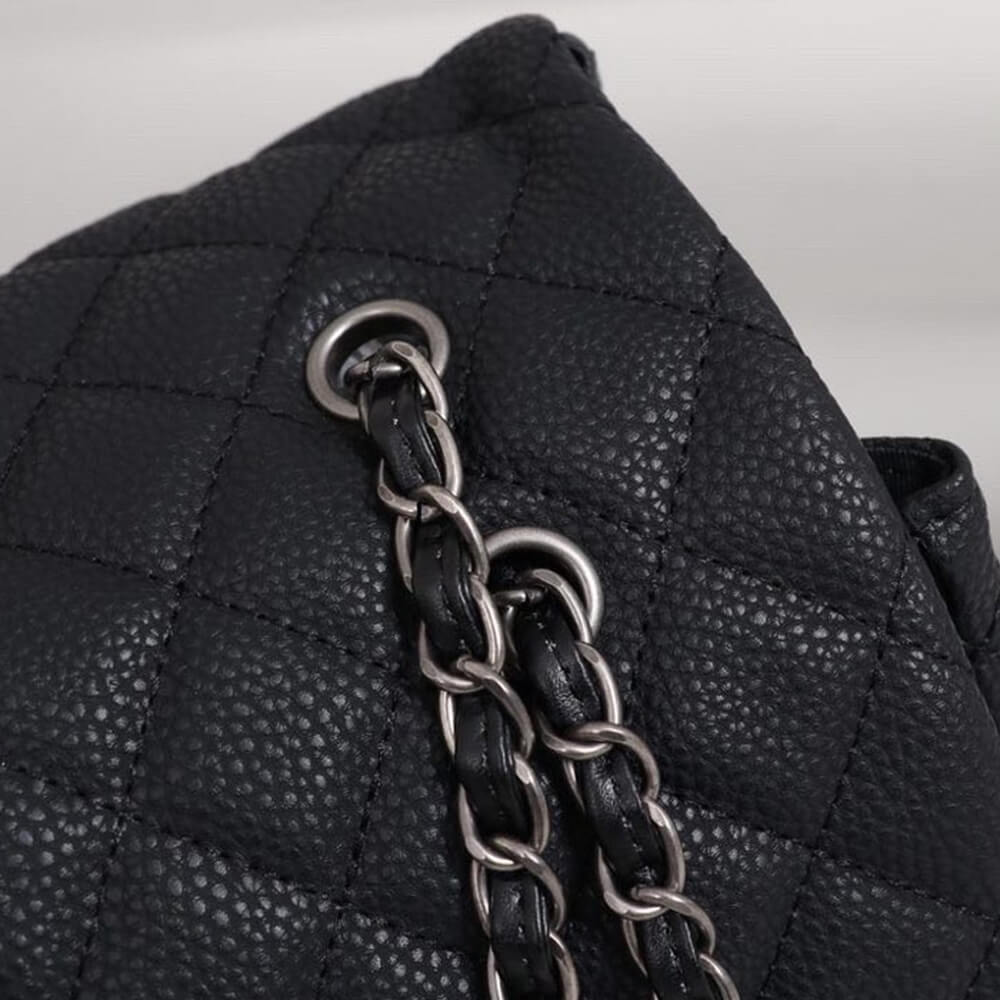 Ch**el Travel Flap Bag Black