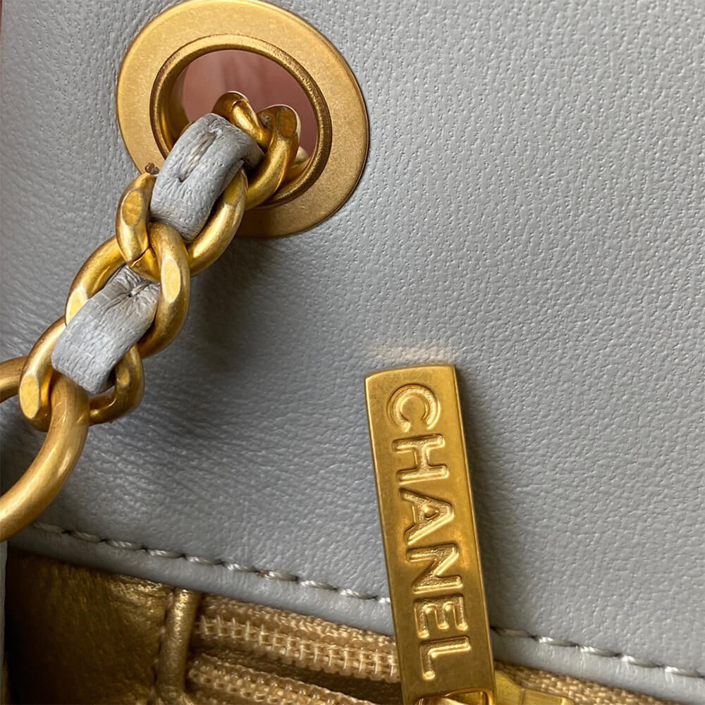 Ch**el Pearl Crush Mini Rectangular Flap