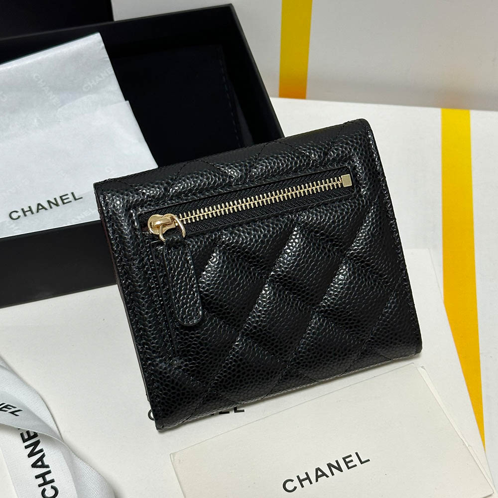 Ch**el Flap Compact Wallet