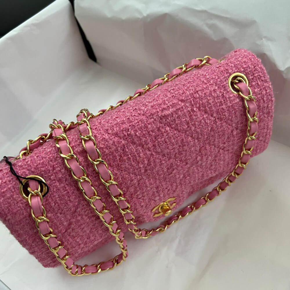 Ch**el Tweed Medium Classic Flap Bag