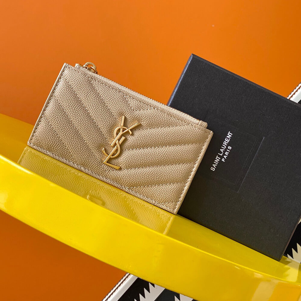 Y51 CASSANDRE MATELASSÉ FRAGMENTS ZIPPED CARD CASE(HIGH-END GRADE)