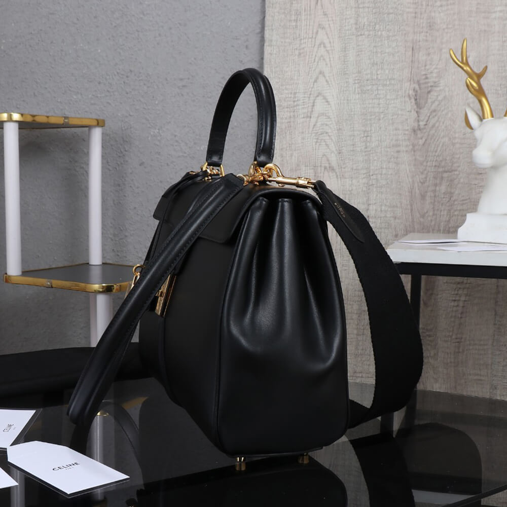 Ce1i*e CLASSIQUE 16 BAG IN SATINATED CALFSKIN