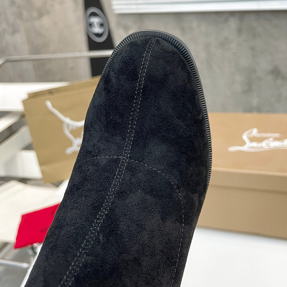 Chr1st1an Louboutin Strechadoxa 70 Suede Ankle Boots