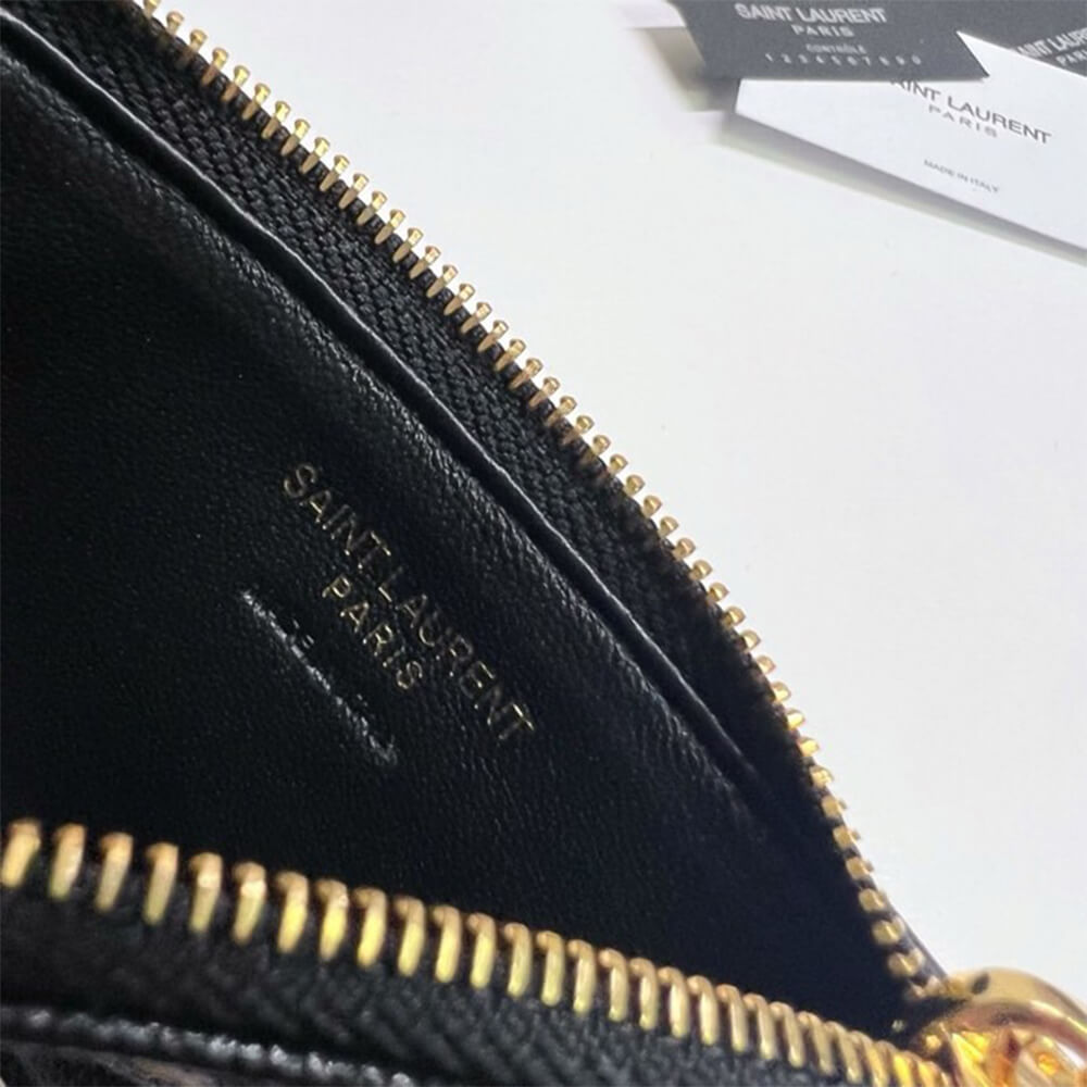 Y51 CASSANDRE MATELASSÉ FRAGMENTS ZIPPED CARD CASE(HIGH-END GRADE)