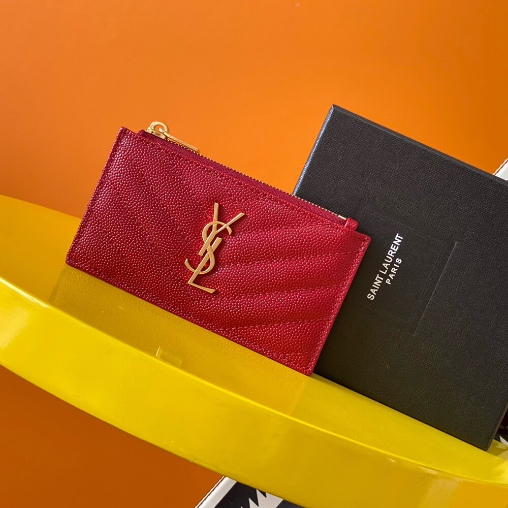 Y51 CASSANDRE MATELASSÉ FRAGMENTS ZIPPED CARD CASE(HIGH-END GRADE)