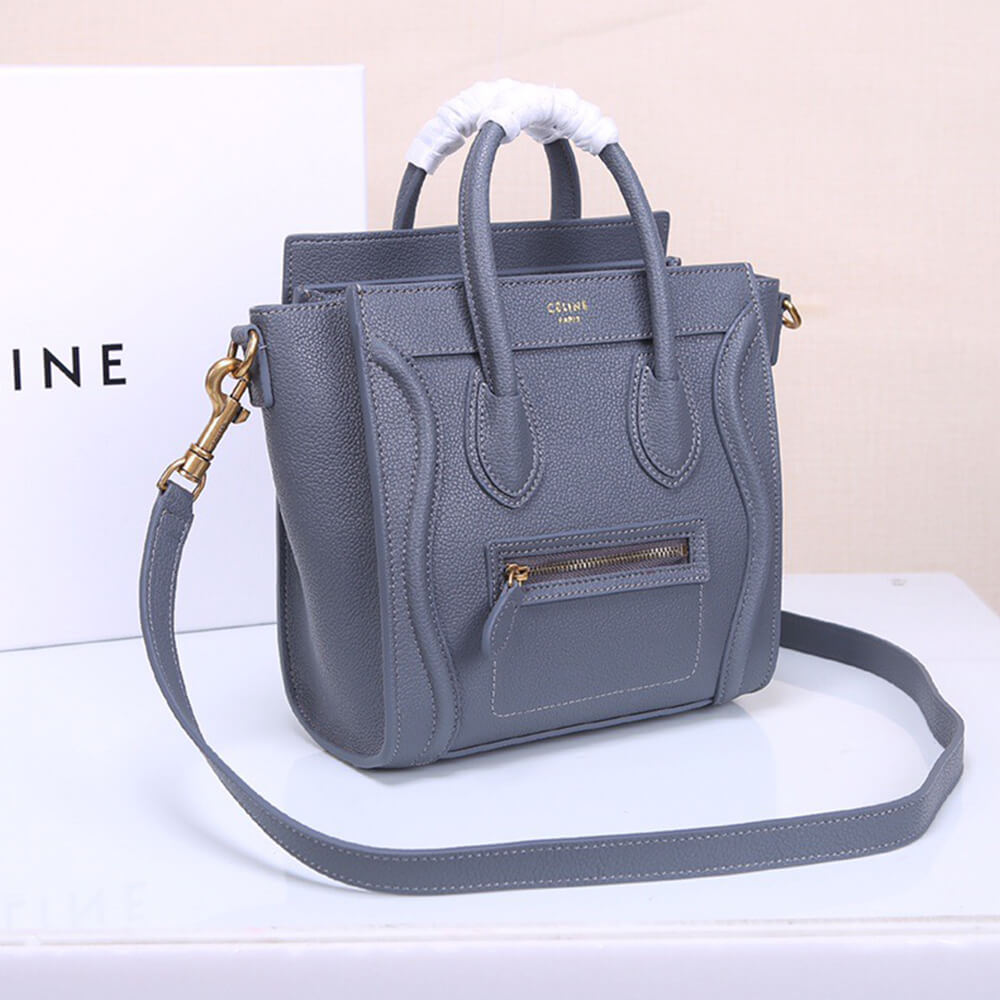 ce1i*e nano lU*gage bag in calfskin