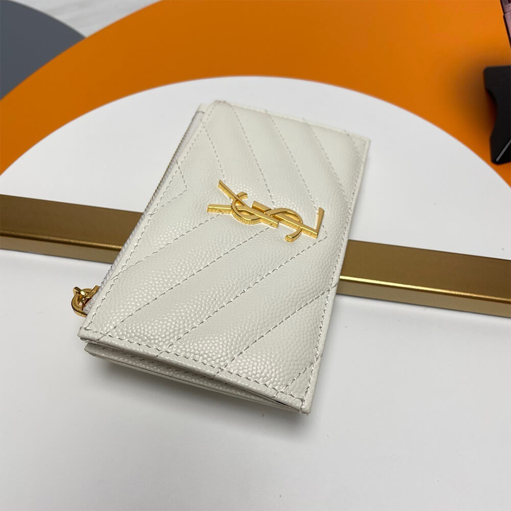 Y51 CASSANDRE MATELASSÉ FRAGMENTS ZIPPED CARD CASE(HIGH-END GRADE)