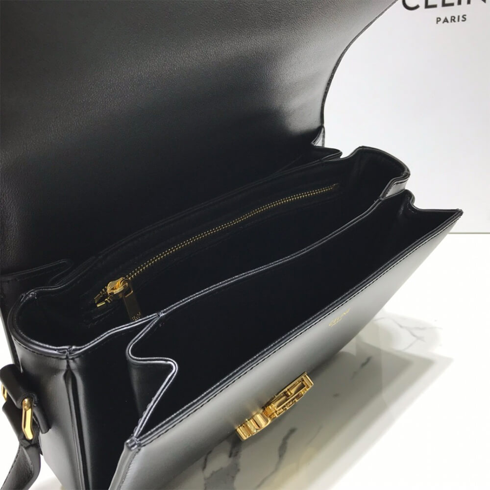 Ce1i*e CLASSIQUE TRIOMPHE BAG IN SHINY CALFSKIN(HIGH-END GRADE)