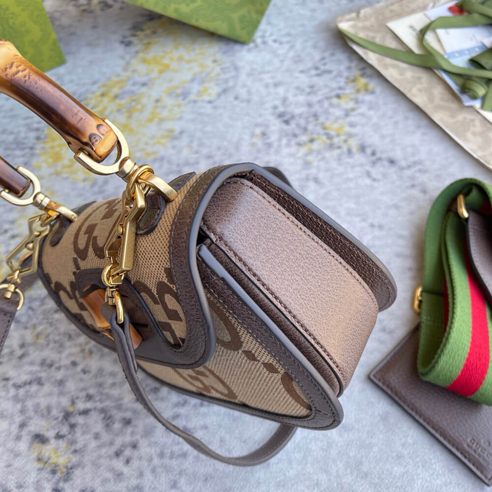 Gvc*1 BAMBOO 1947 JUMBO GG SMALL TOP HANDLE BAG