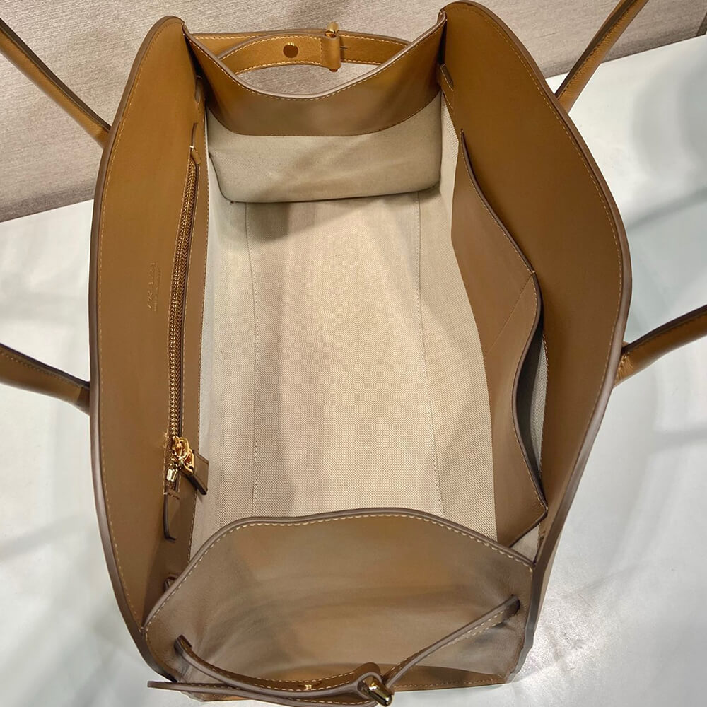 Pra*a Large leather tote bag(high-end grade)
