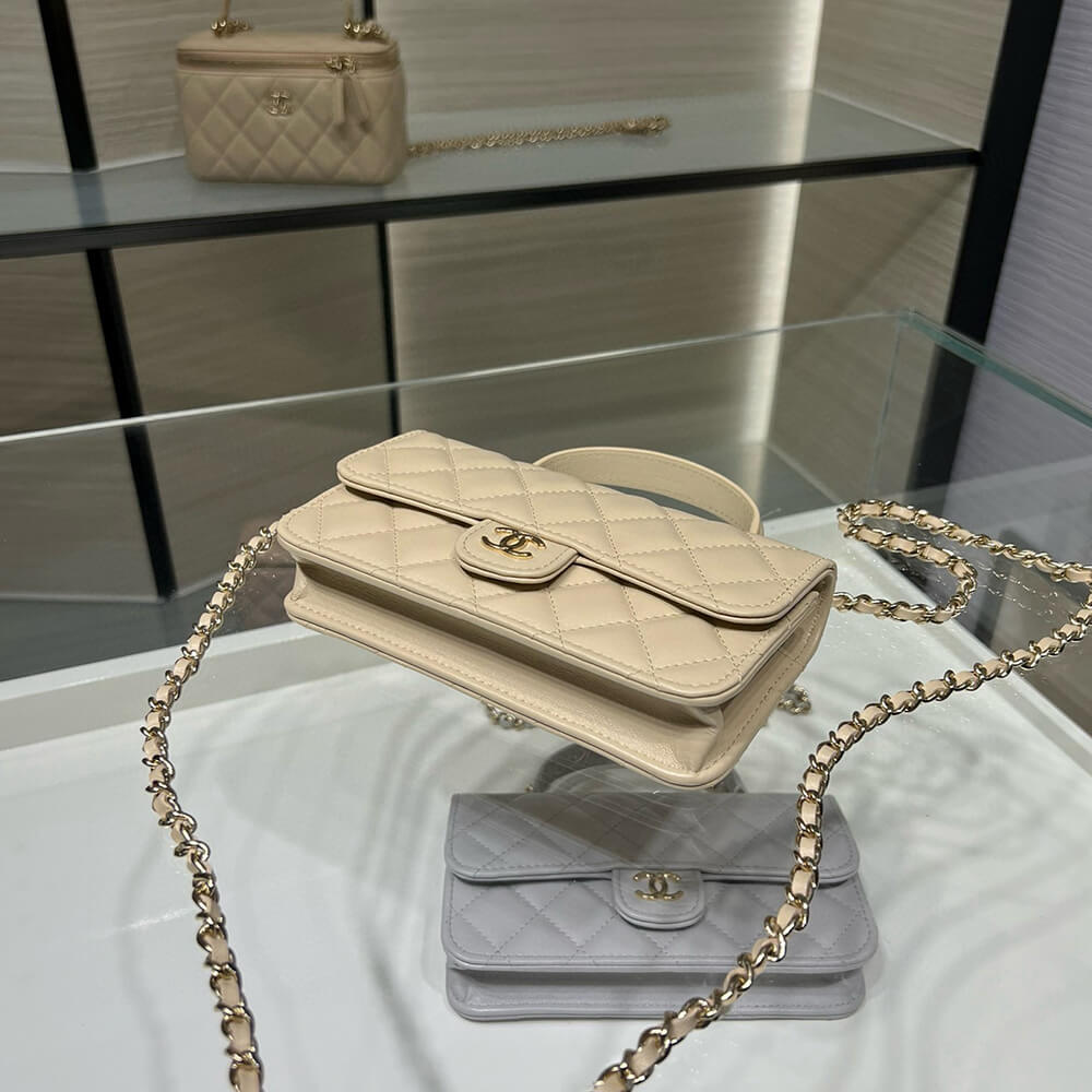 Ch**el MINI FLAP WITH TOP HANDLE(HIGH-END GRADE)