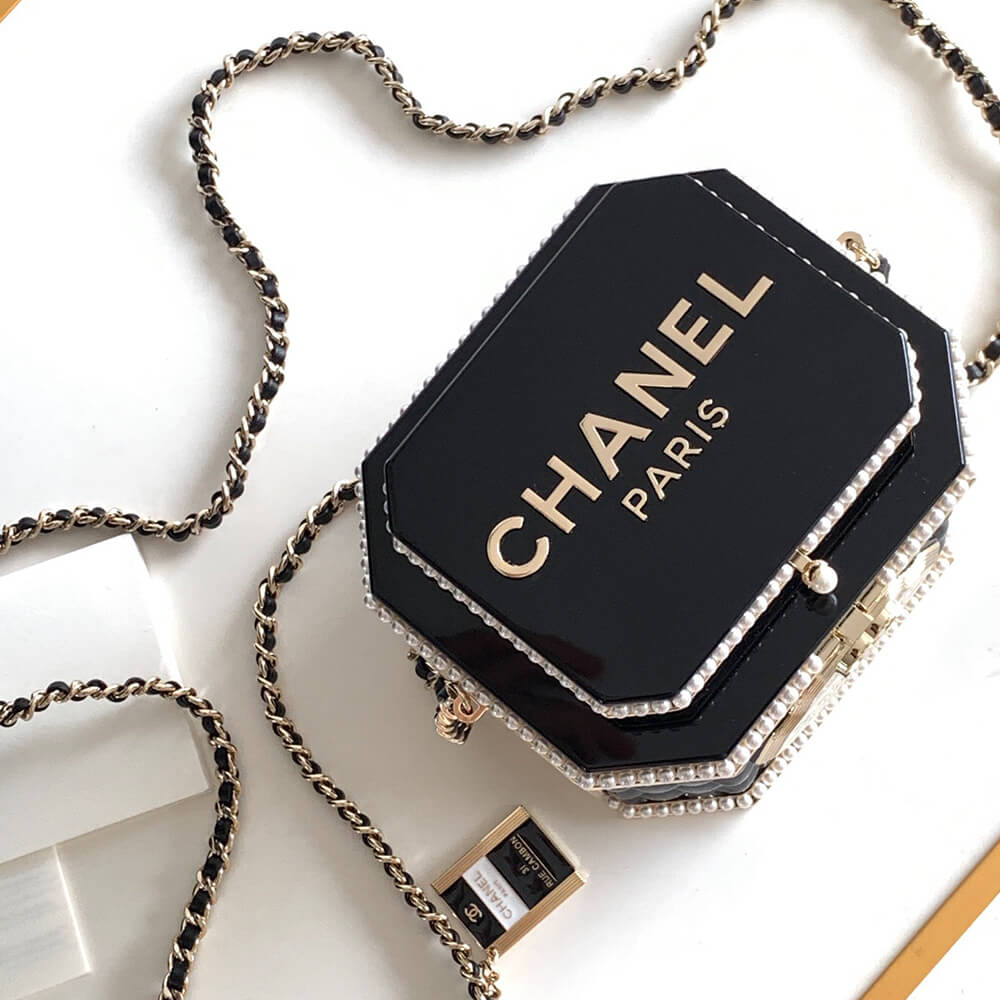 Ch**el TEA BOX MINAUDIERE(HIGH-END GRADE)