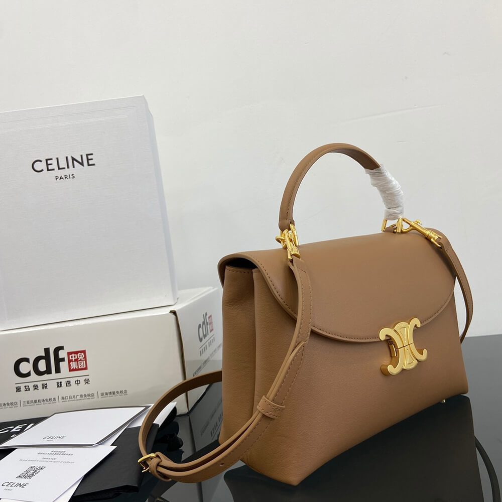 Ce1i*e MEDIUM NINO BAG IN S*pPLE CALFSKIN