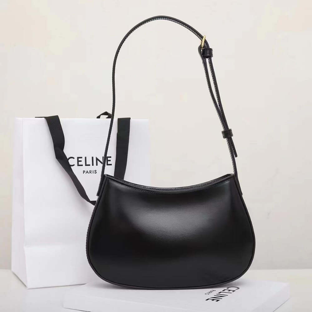 Ce1i*e MEDIUM TILLY BAG in shiny calfskin