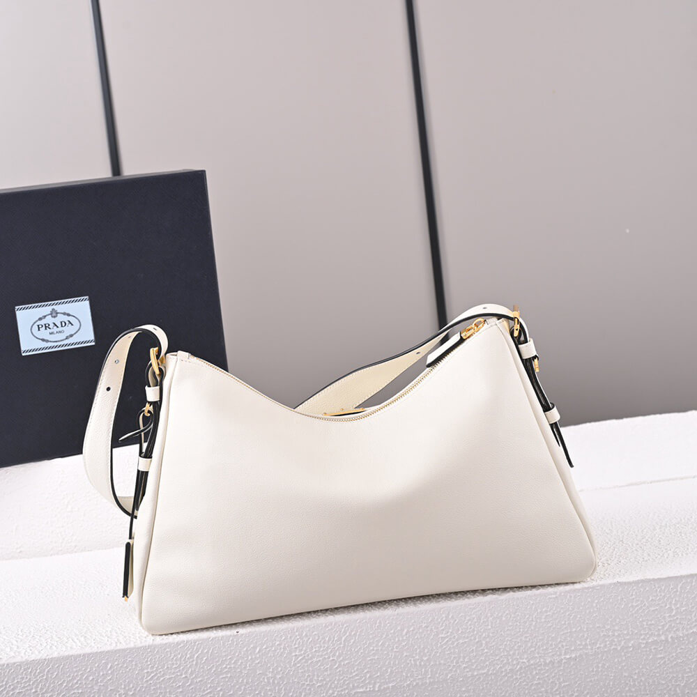 Pra*a Aimee large leather shoulder bag