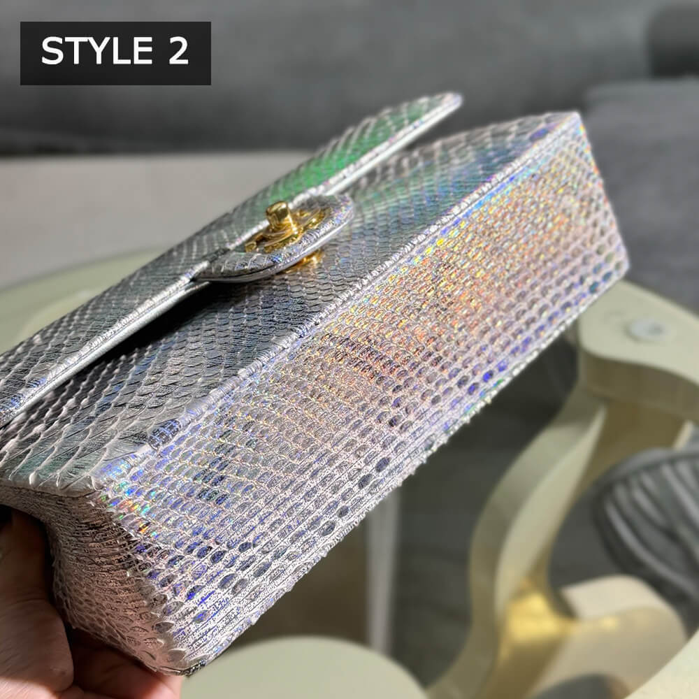 Ch**el Classic Flap Medium in Python(High-end Grade)