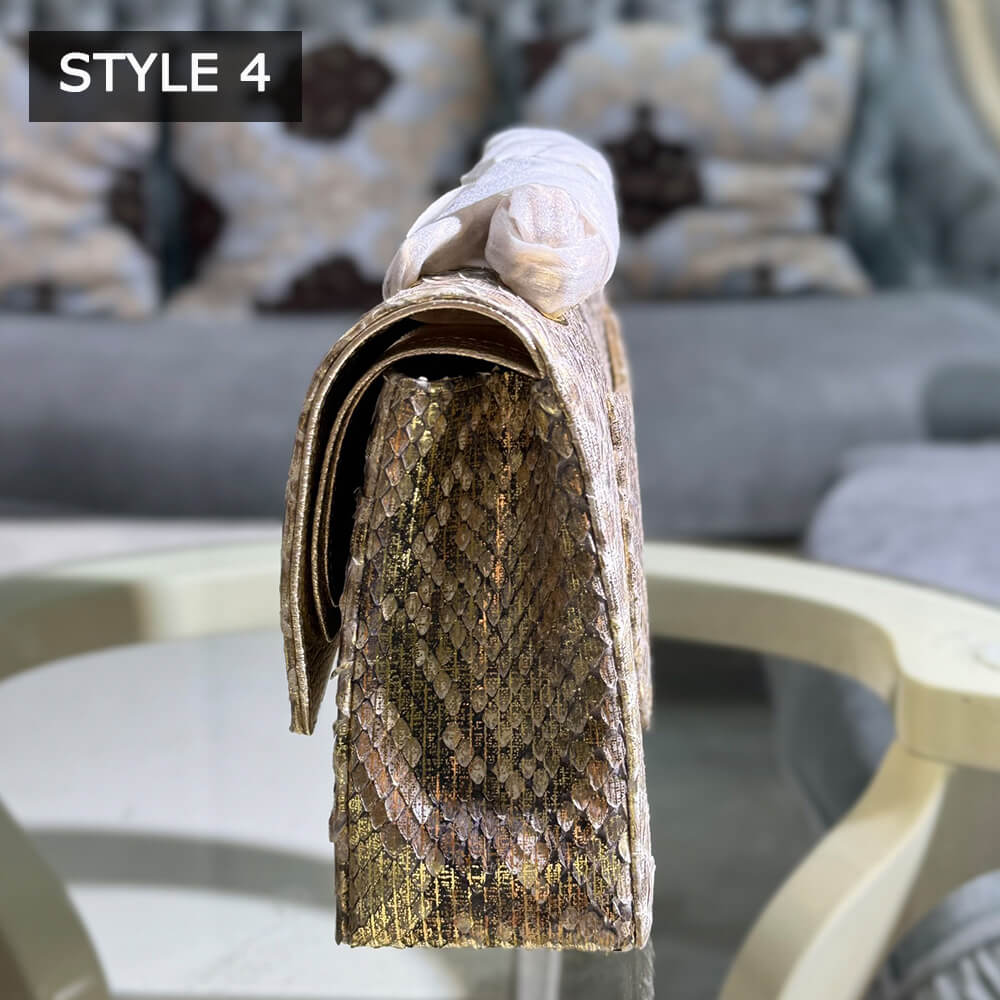 Ch**el Classic Flap Medium in Python(High-end Grade)
