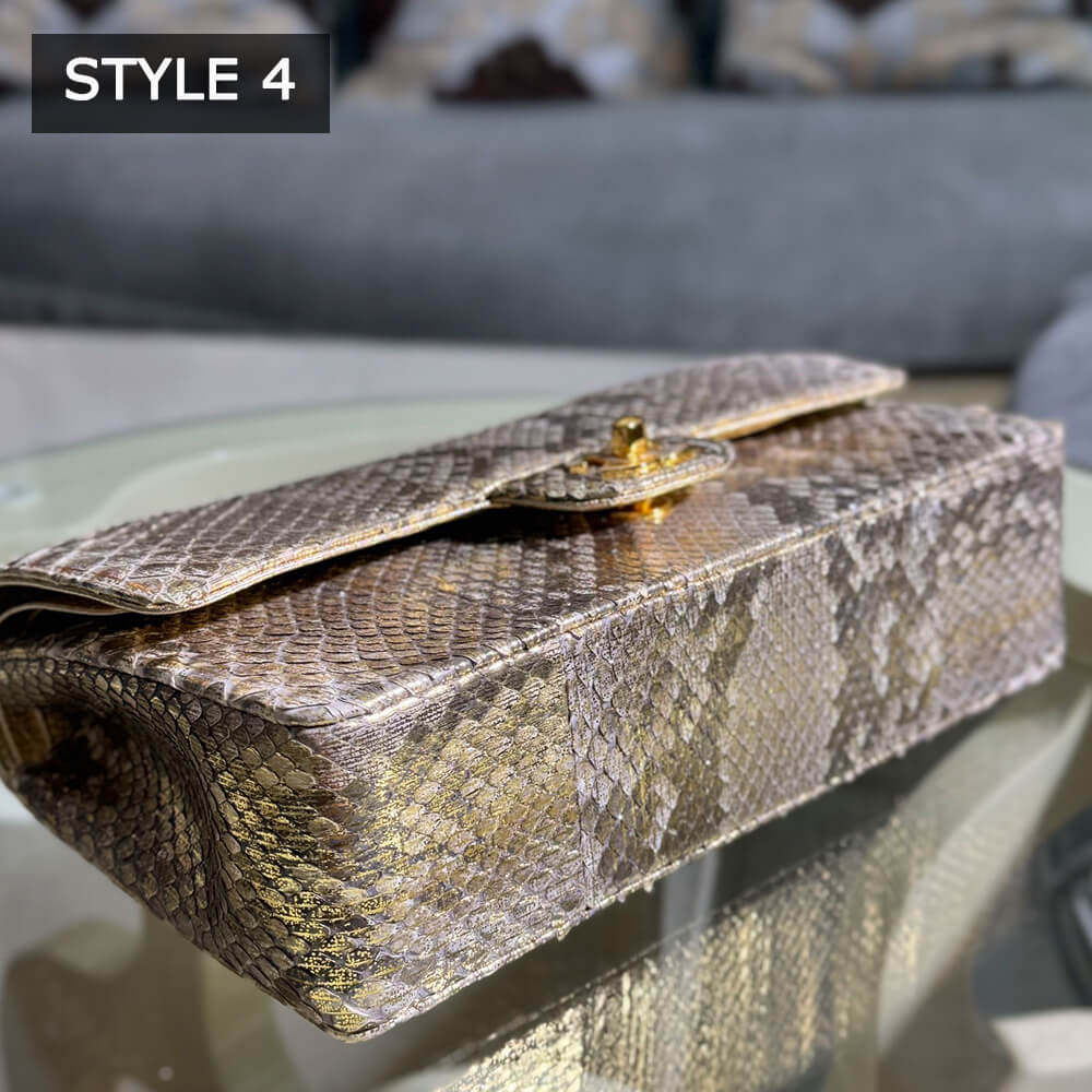 Ch**el Classic Flap Medium in Python(High-end Grade)