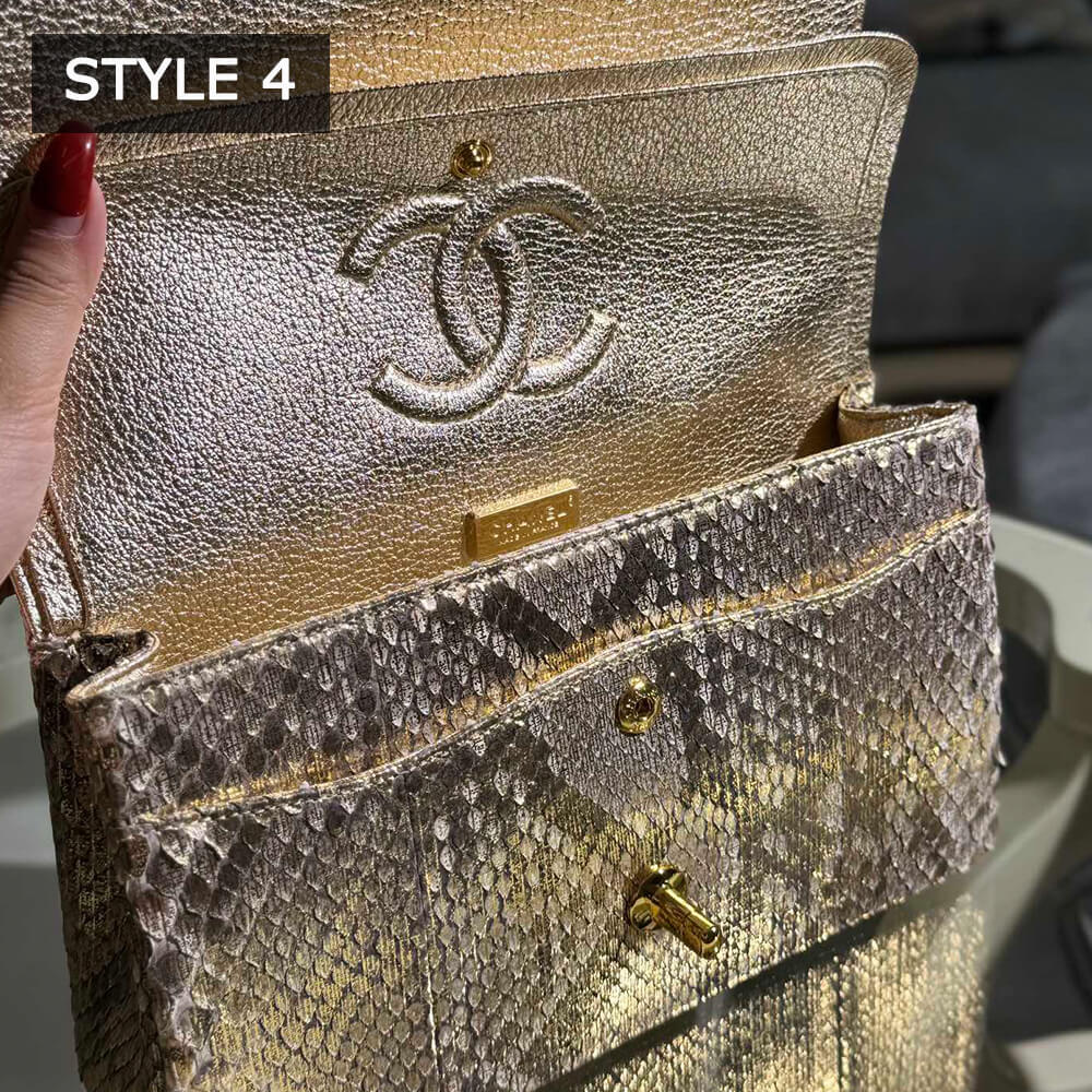 Ch**el Classic Flap Medium in Python(High-end Grade)