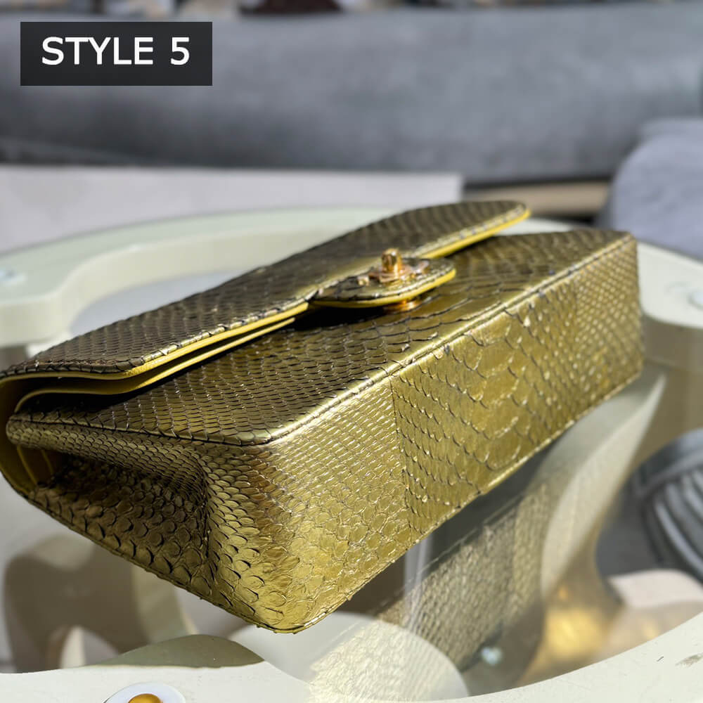 Ch**el Classic Flap Medium in Python(High-end Grade)