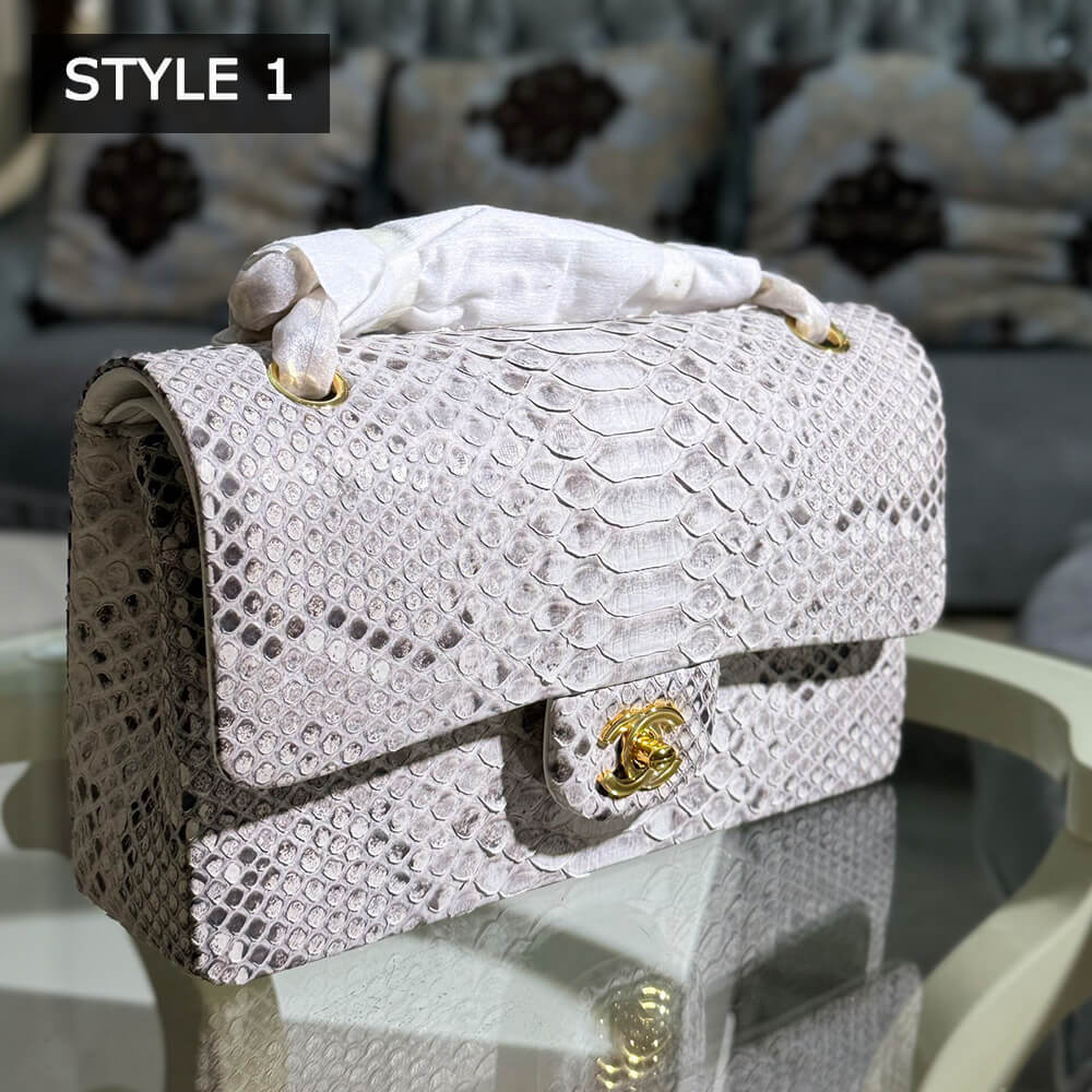 Ch**el Classic Flap Medium in Python(High-end Grade)