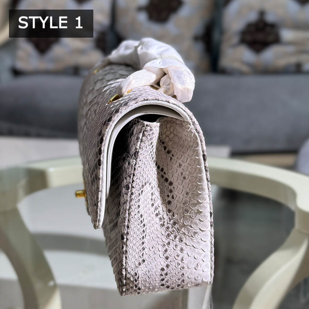 Ch**el Classic Flap Medium in Python(High-end Grade)