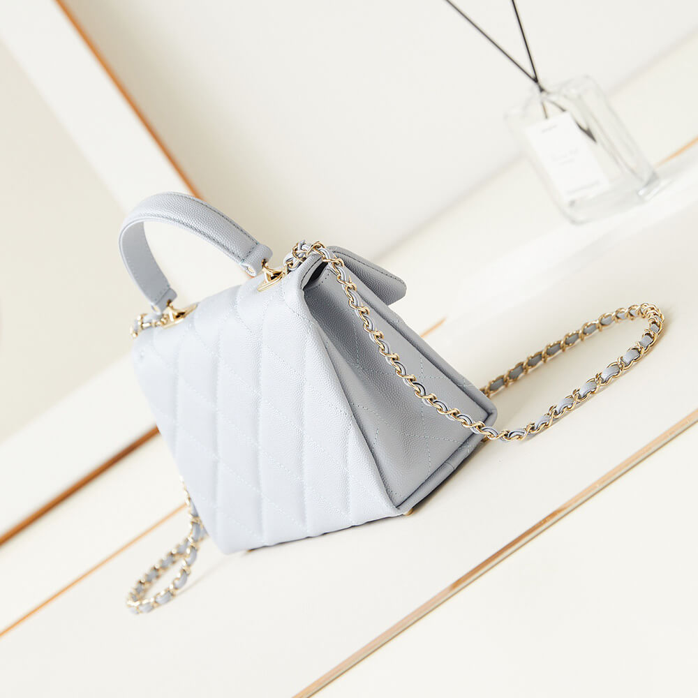 Ch**el Small Flap with top handle(HIGH-END GRADE)
