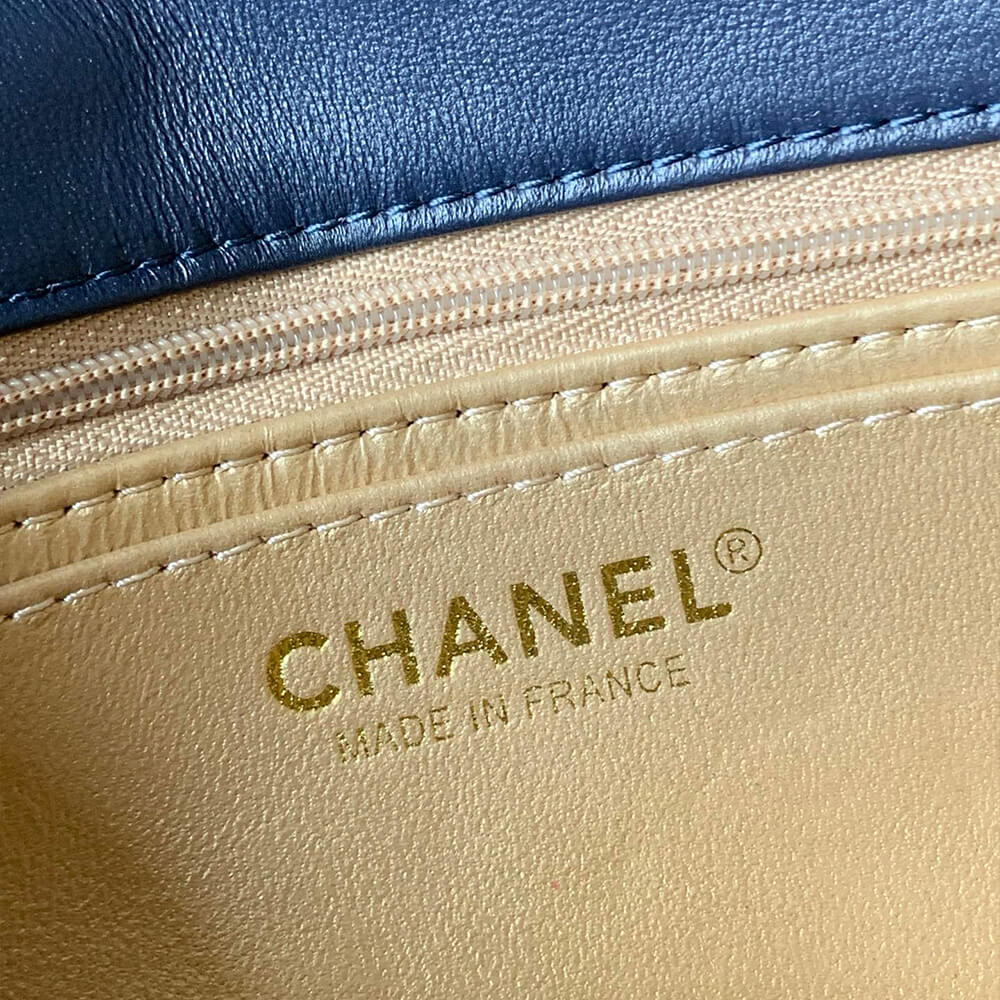 Ch**el Pearl Crush Mini Rectangular Flap