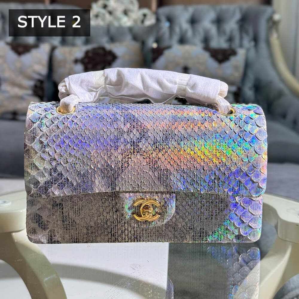 Ch**el Classic Flap Medium in Python(High-end Grade)