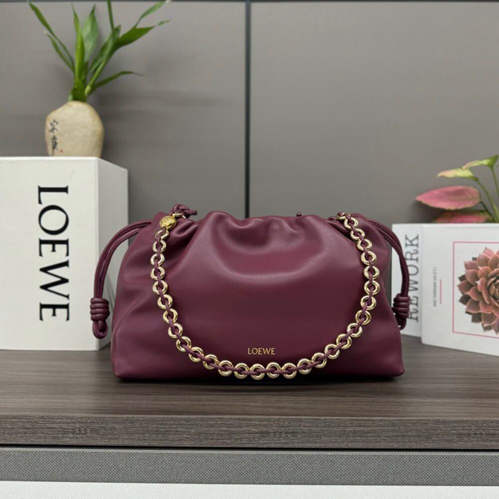 L0ew* Medium Flamenco purse in mellow nappa lambskin(high-end grade)