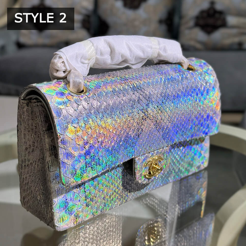 Ch**el Classic Flap Medium in Python(High-end Grade)