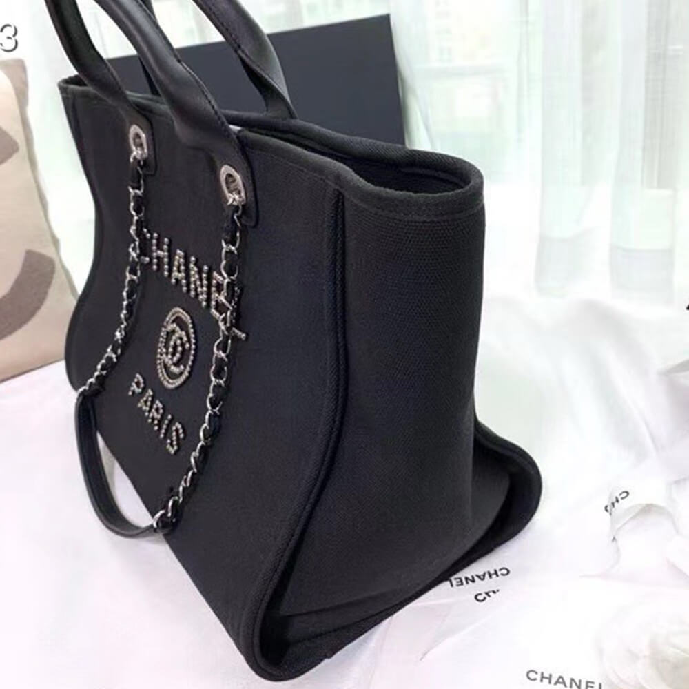 Ch**el MEDIUM DEAUVILLE TOTE(HIGH-END Grade)