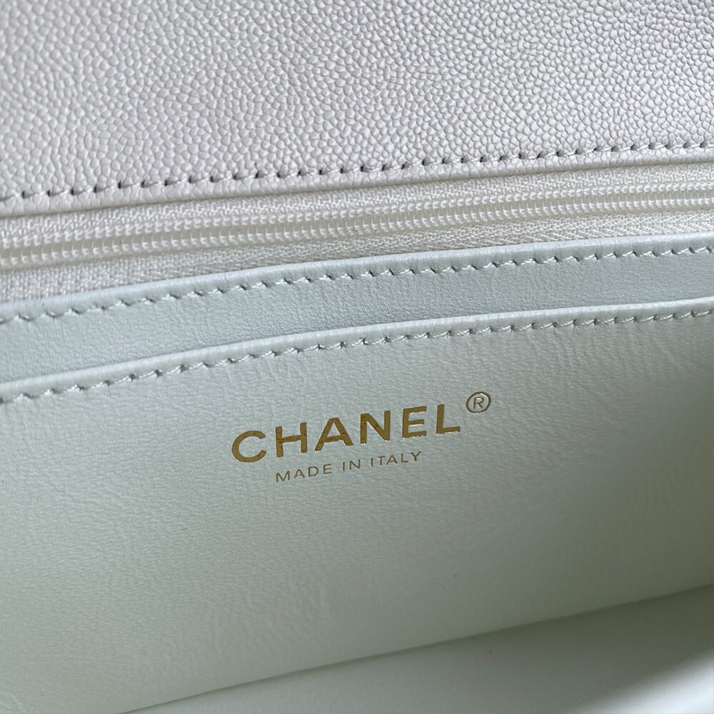 Ch**el Mini Classic Handbag With Top Handle