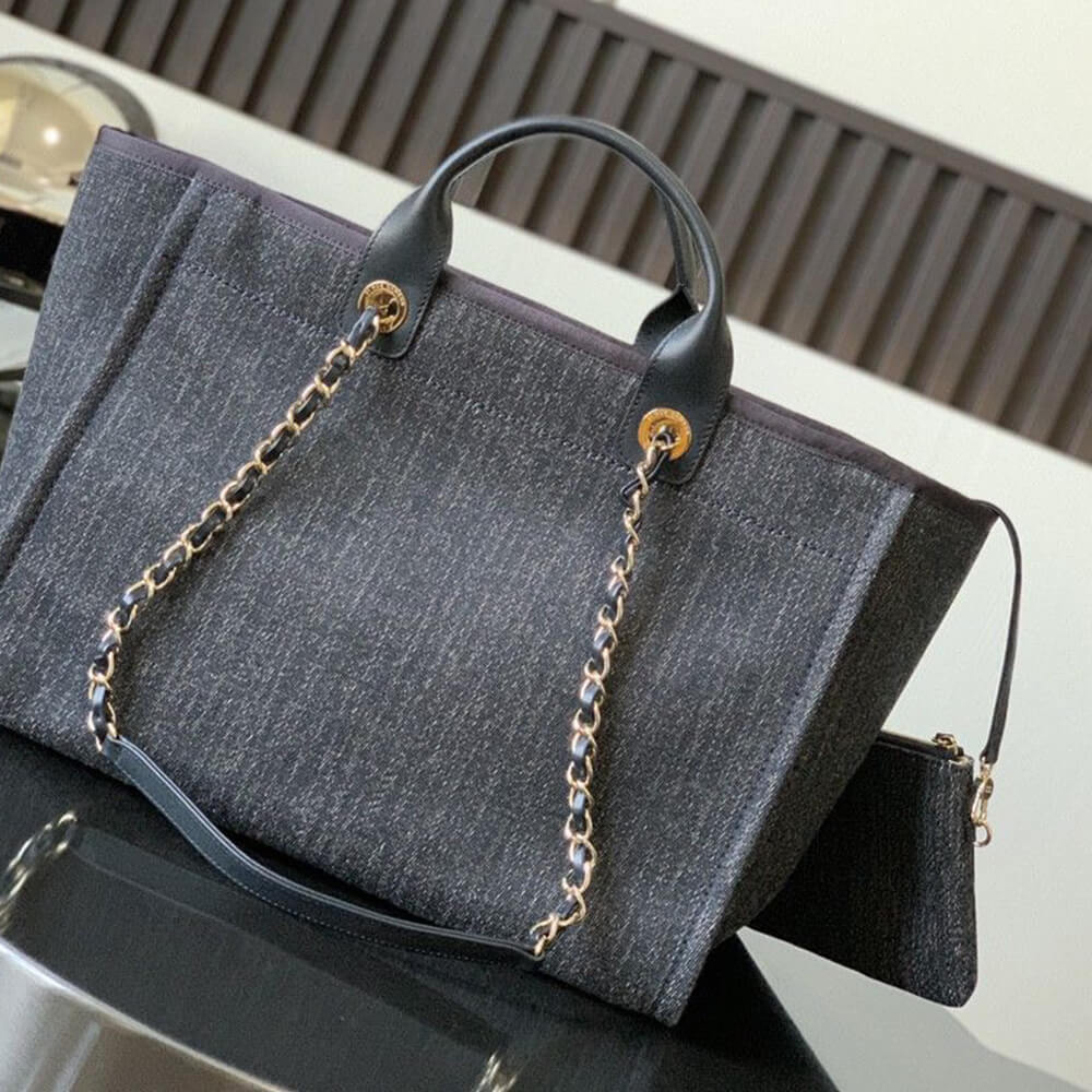 Ch**el LARGE DEAUVILLE TOTE(HIGH-END GRADE)
