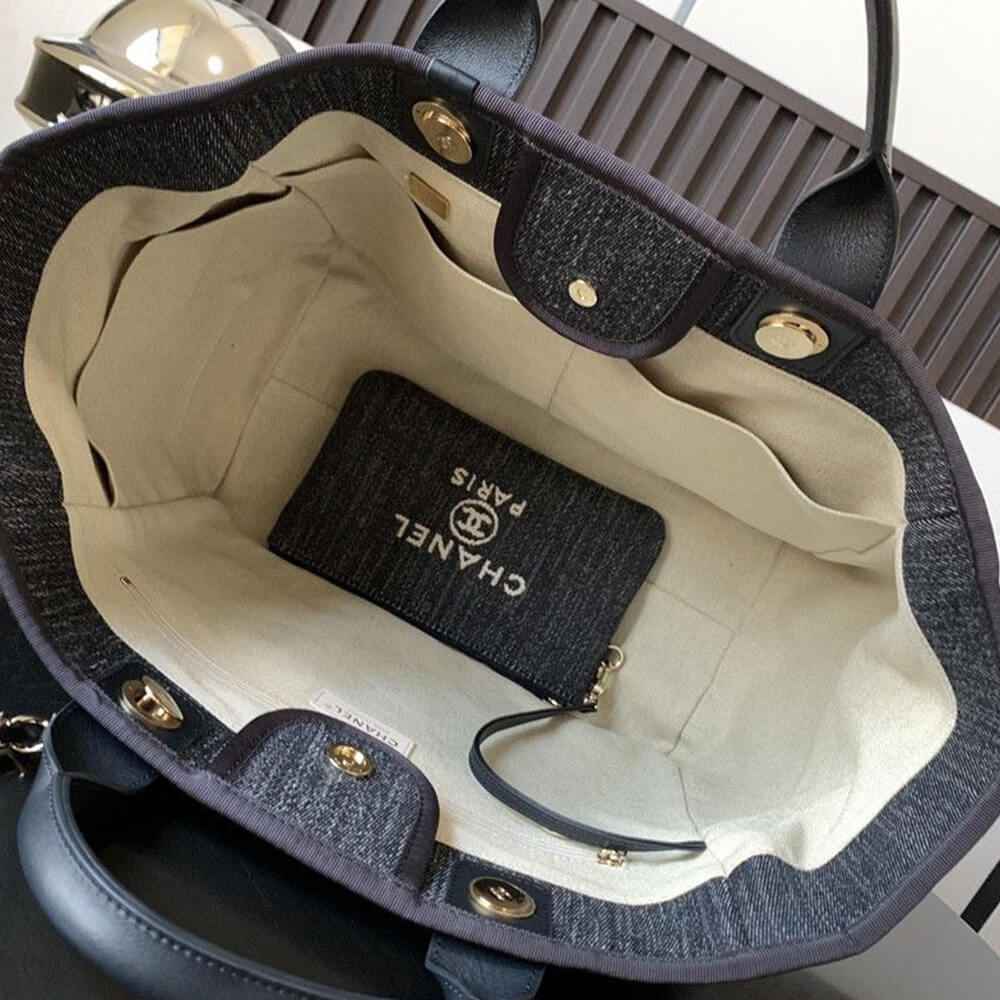 Ch**el LARGE DEAUVILLE TOTE(HIGH-END GRADE)