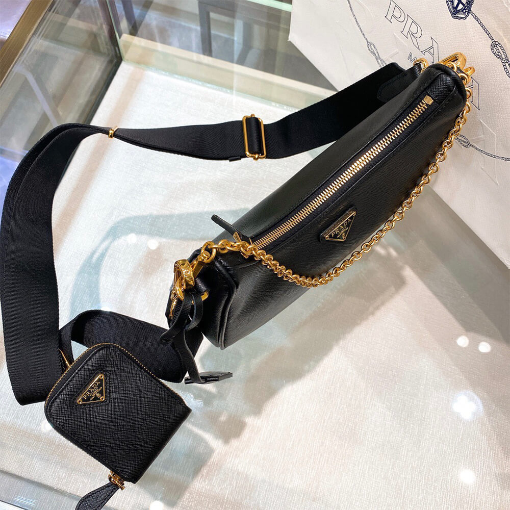 Pra*a Re-Edition 2005 Saffiano leather bag(TAX-FREE GRADE)