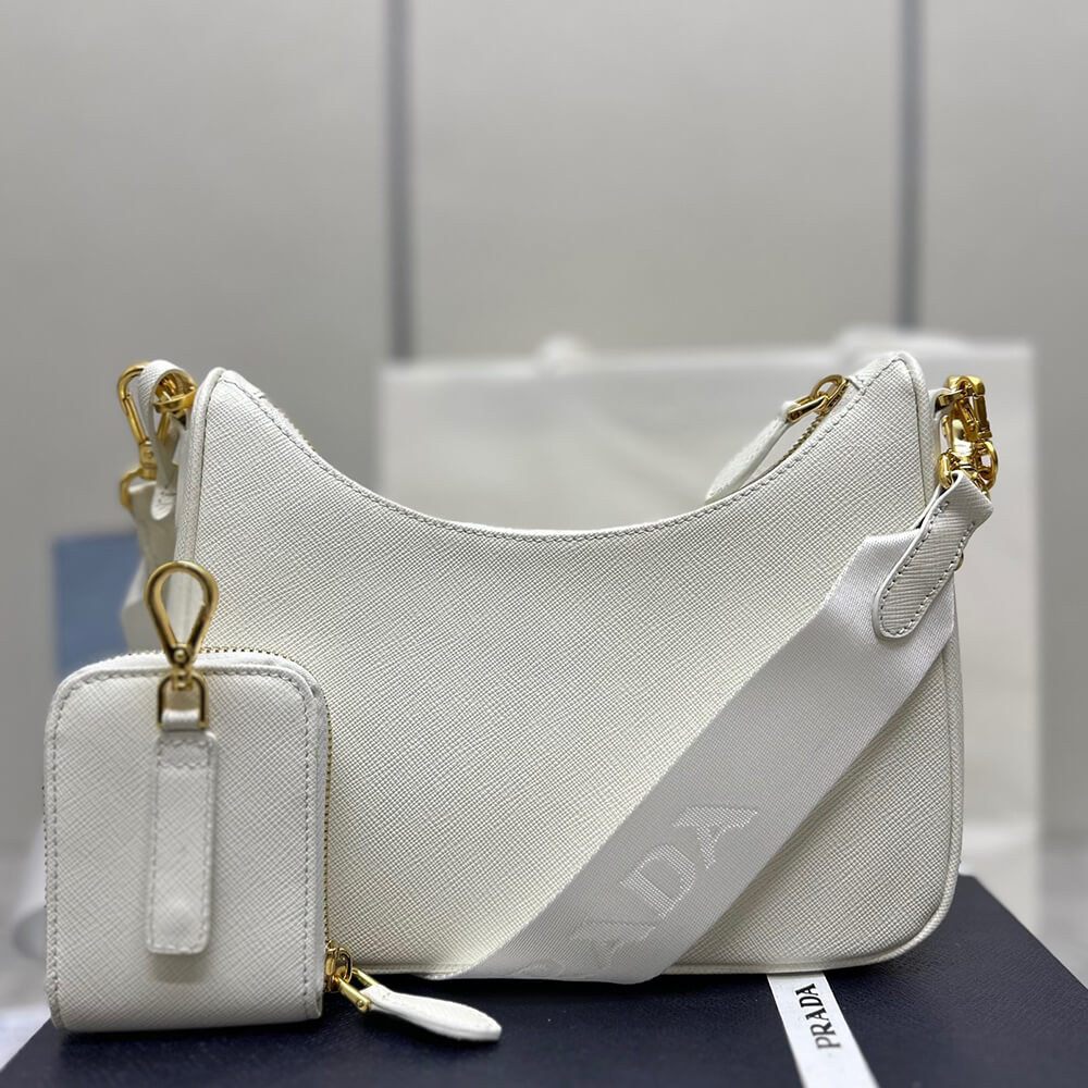 Pra*a Re-Edition 2005 Saffiano leather bag(HIGH-END GRADE)