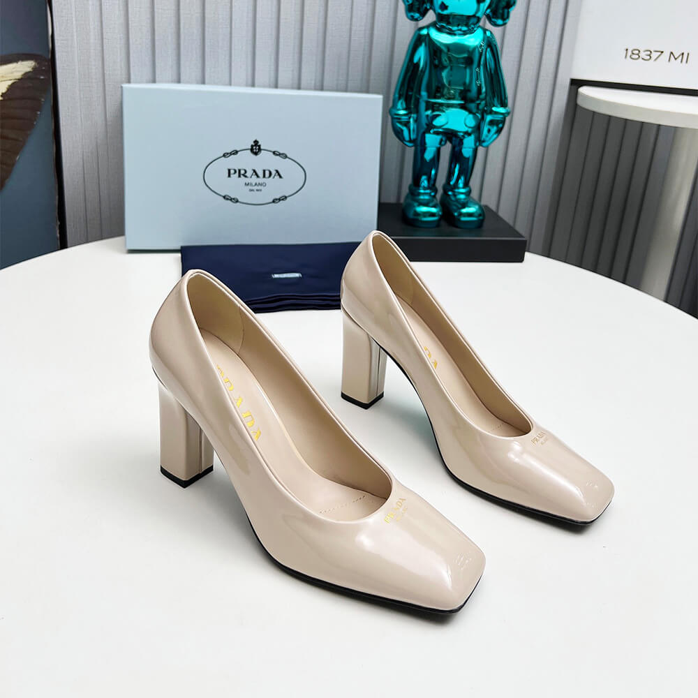 Pra*a Patent Leather Pumps 85mm