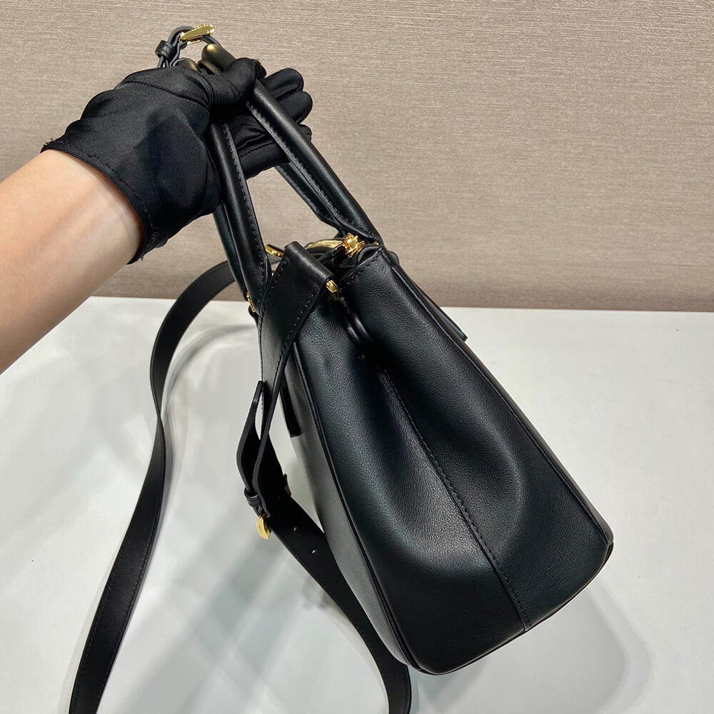 Pra*a NEW Medium Pra*a Galleria Smooth leather bag(high-end grade)