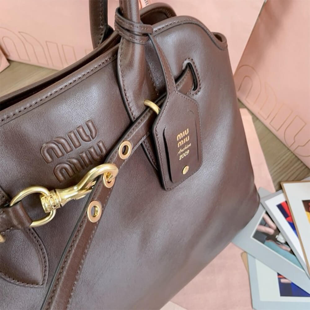 M1um1u Medium Aventure nappa leather bag(HIGH-END Grade)