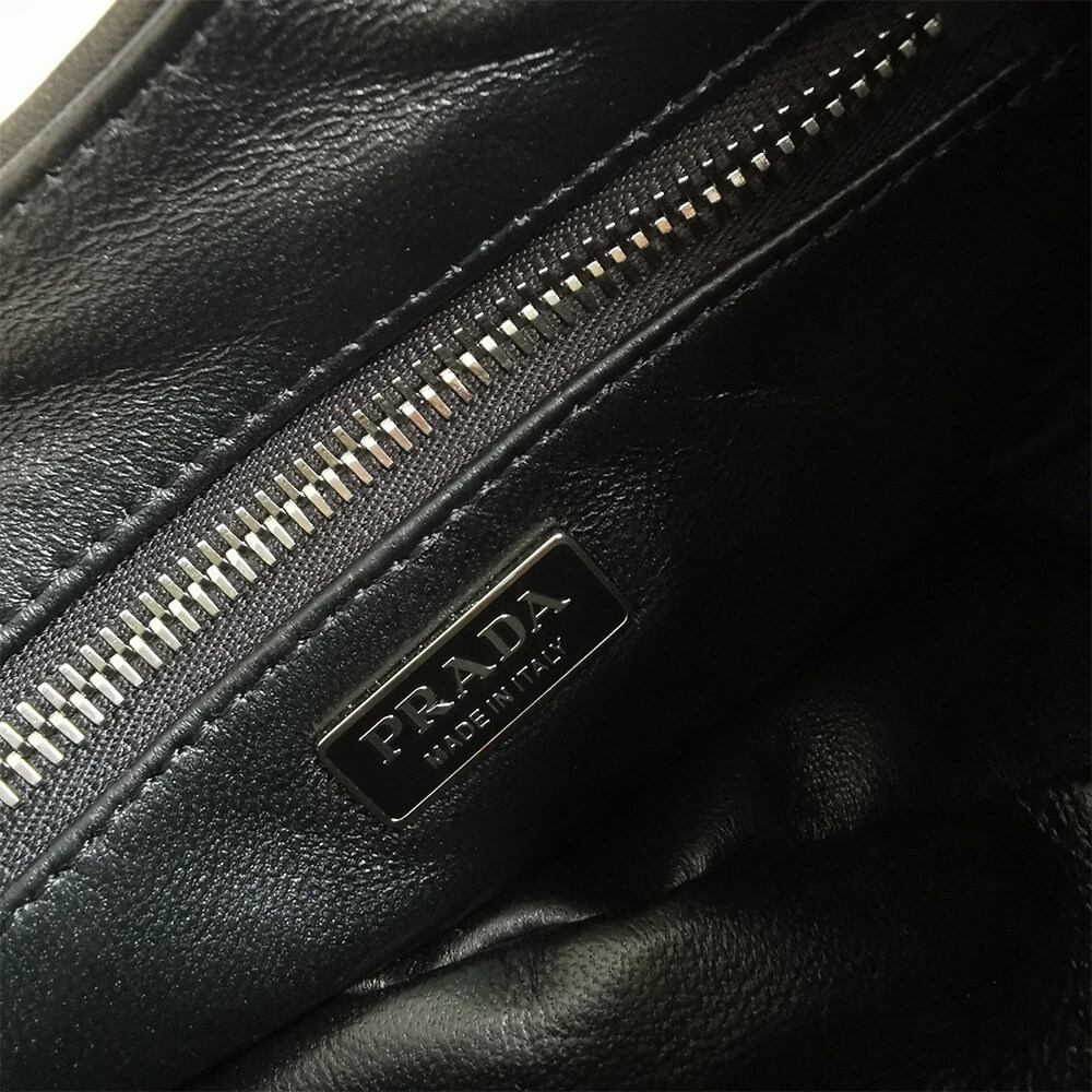 Pra*a Moon padded nappa-leather bag