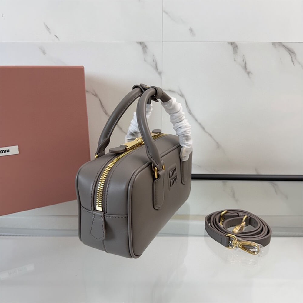 M1um1u Medium Arcadie Leather Bag(HIGH-END GRADE)