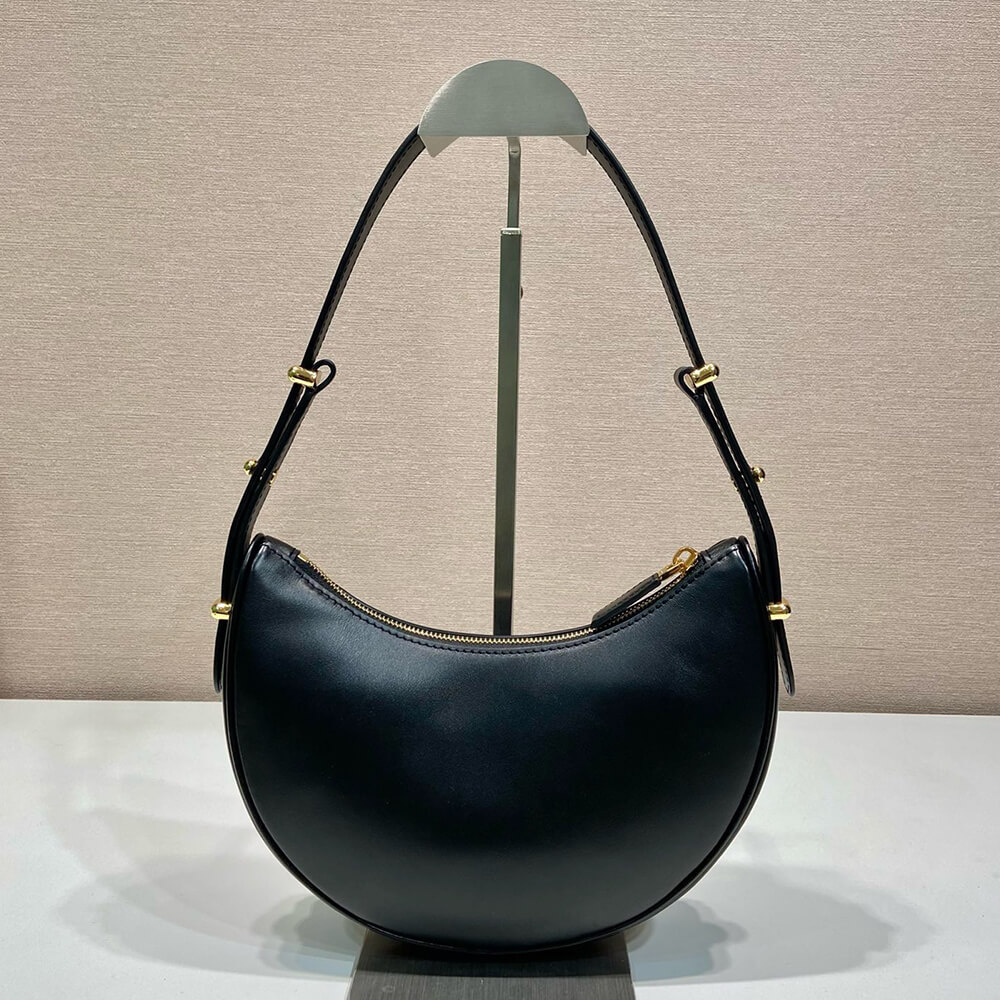Pra*a Arqué small leather shoulder bag(HIGH-END GRADE)