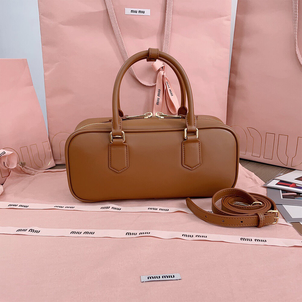 M1um1u Large Arcadie Leather Bag(HIGH-END GRADE)