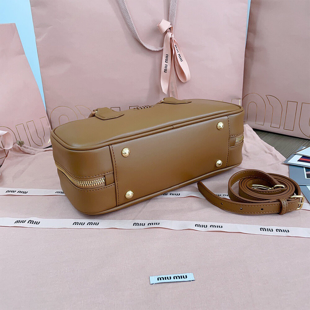 M1um1u Large Arcadie Leather Bag(HIGH-END GRADE)